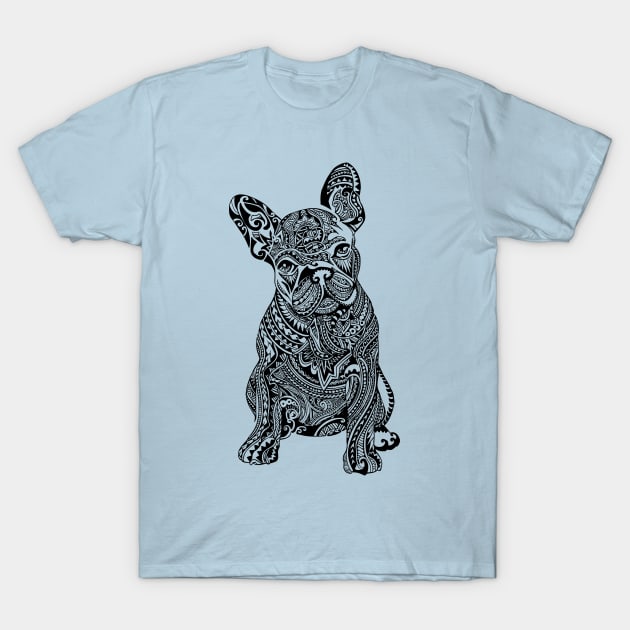 Polynesian Frenchie T-Shirt by huebucket